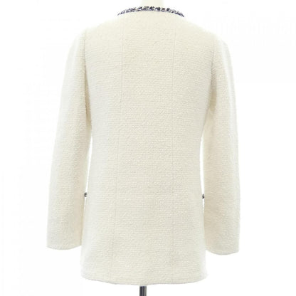 Chanel Collarless Jacket White — view 2