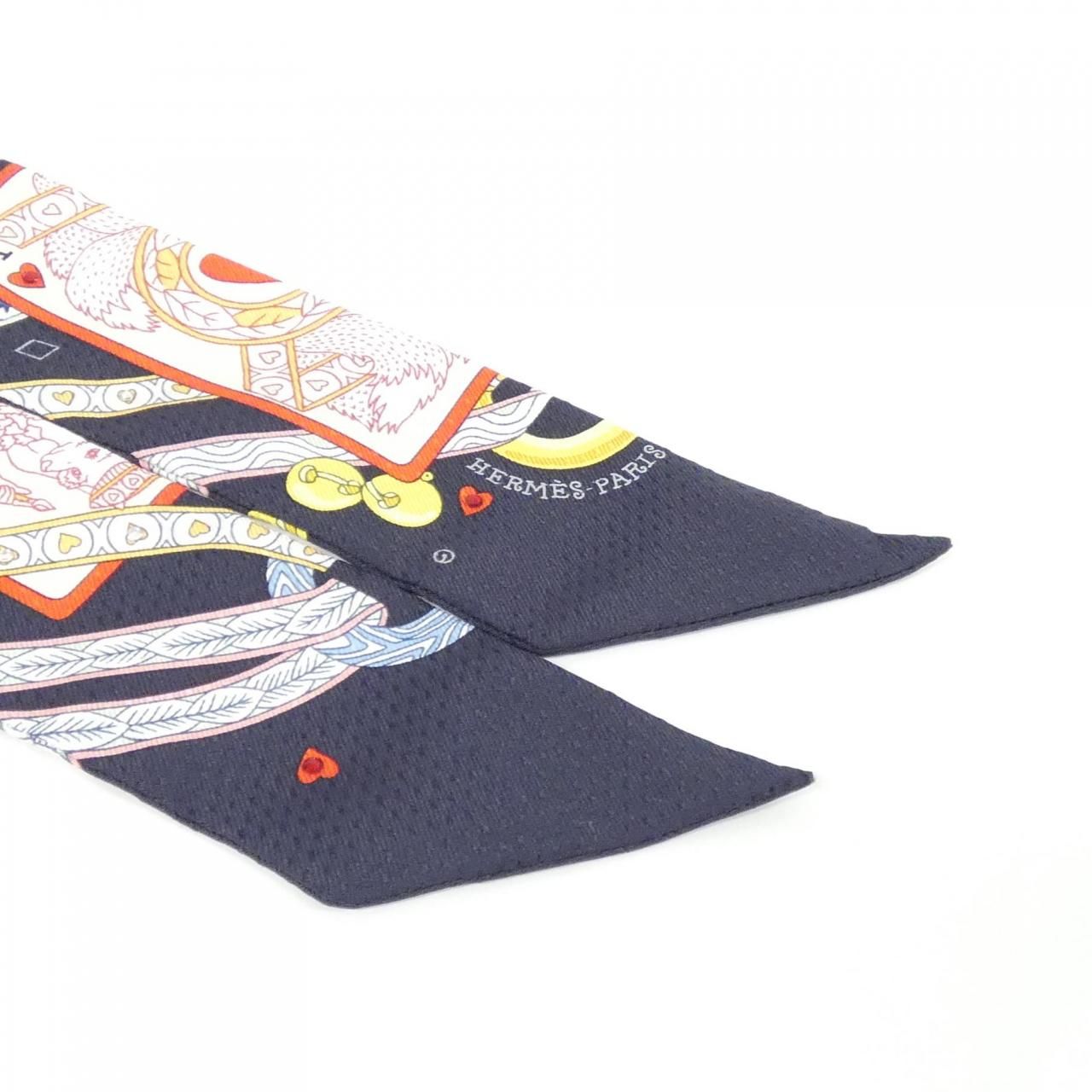 Hermes Dame de Coeur Twilly Pique Scarf — view 2