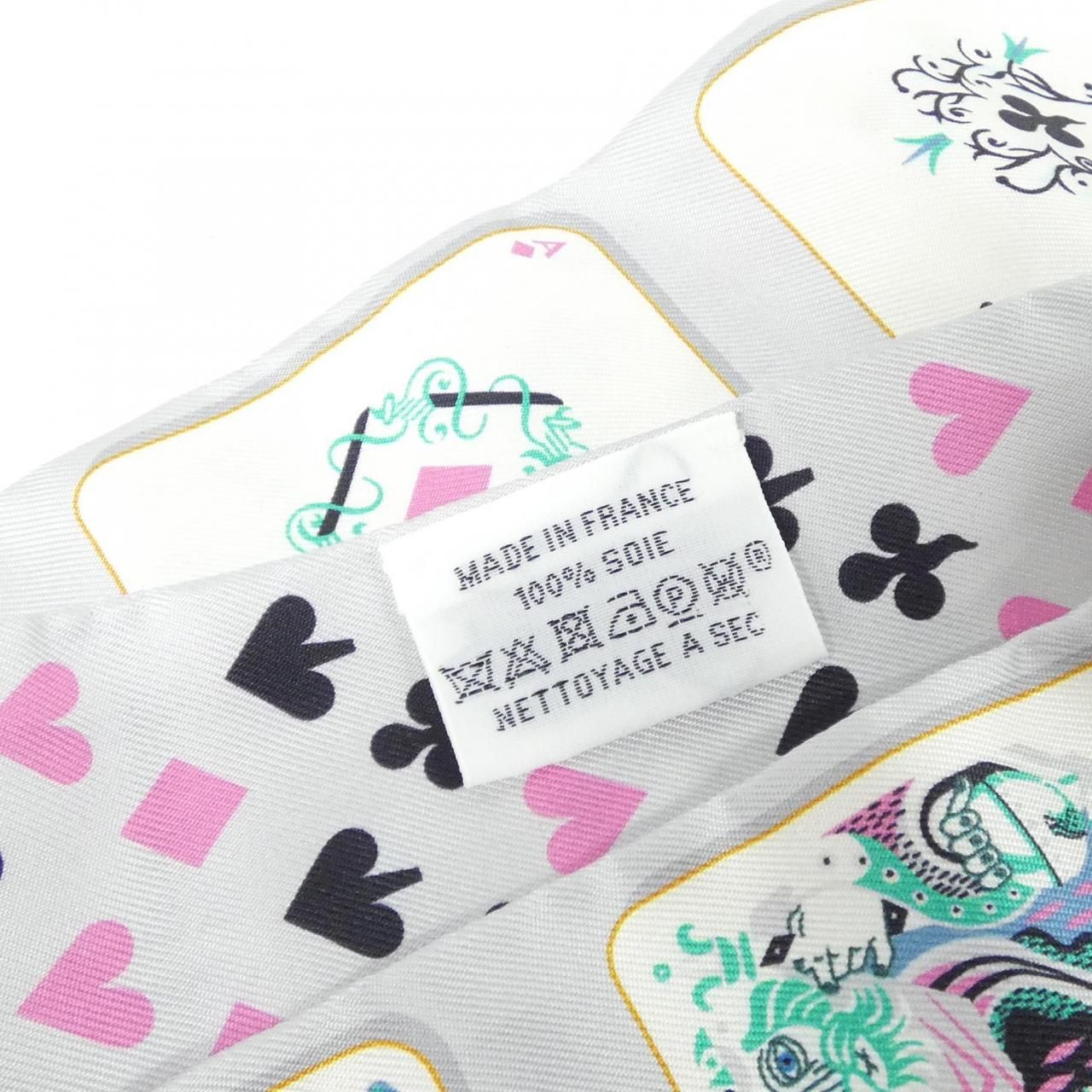 Hermes Jeu de Cartes Twilly Scarf — view 4