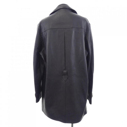 Hermes Vintage Leather Coat — view 2