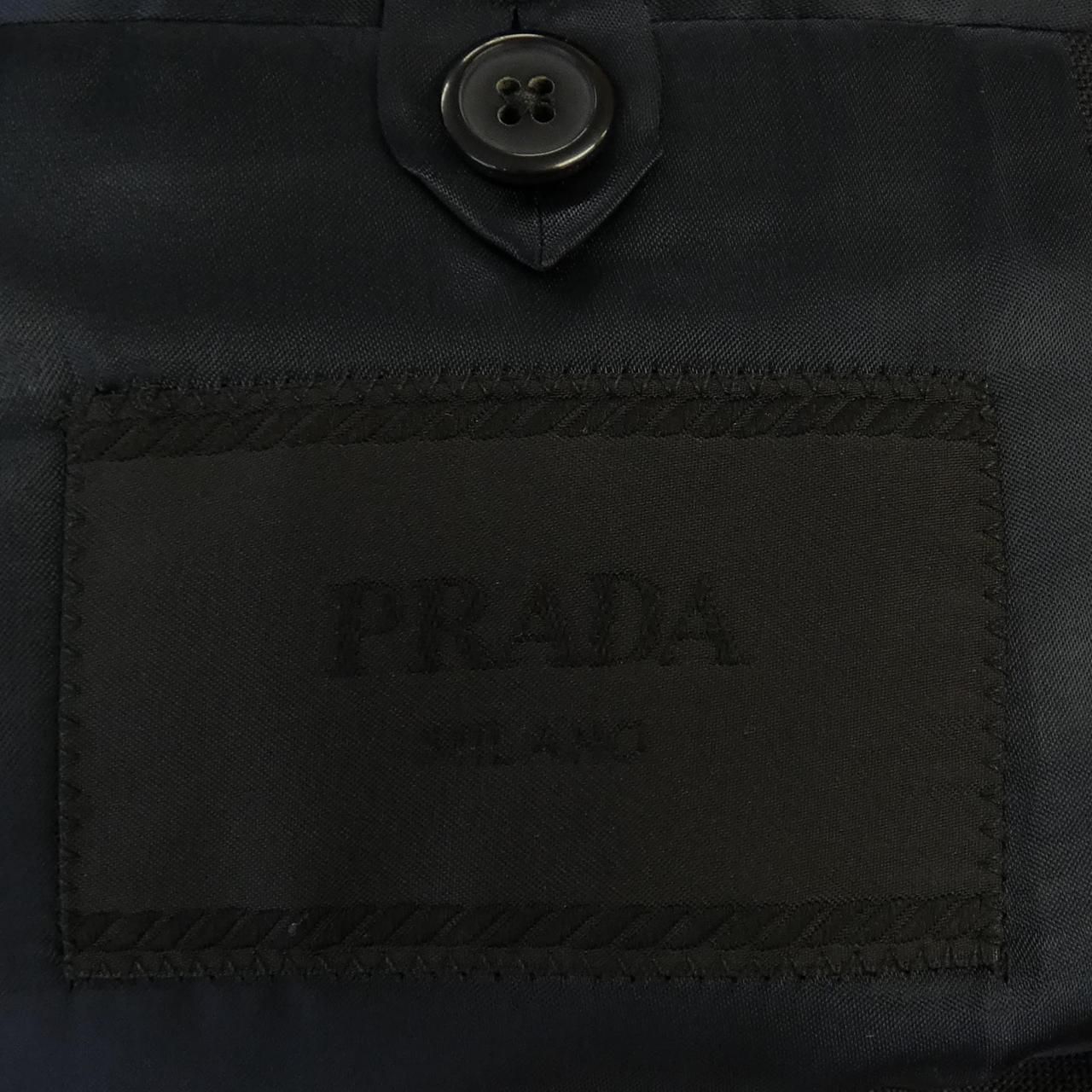 Prada Triangle Logo Coat — view 4