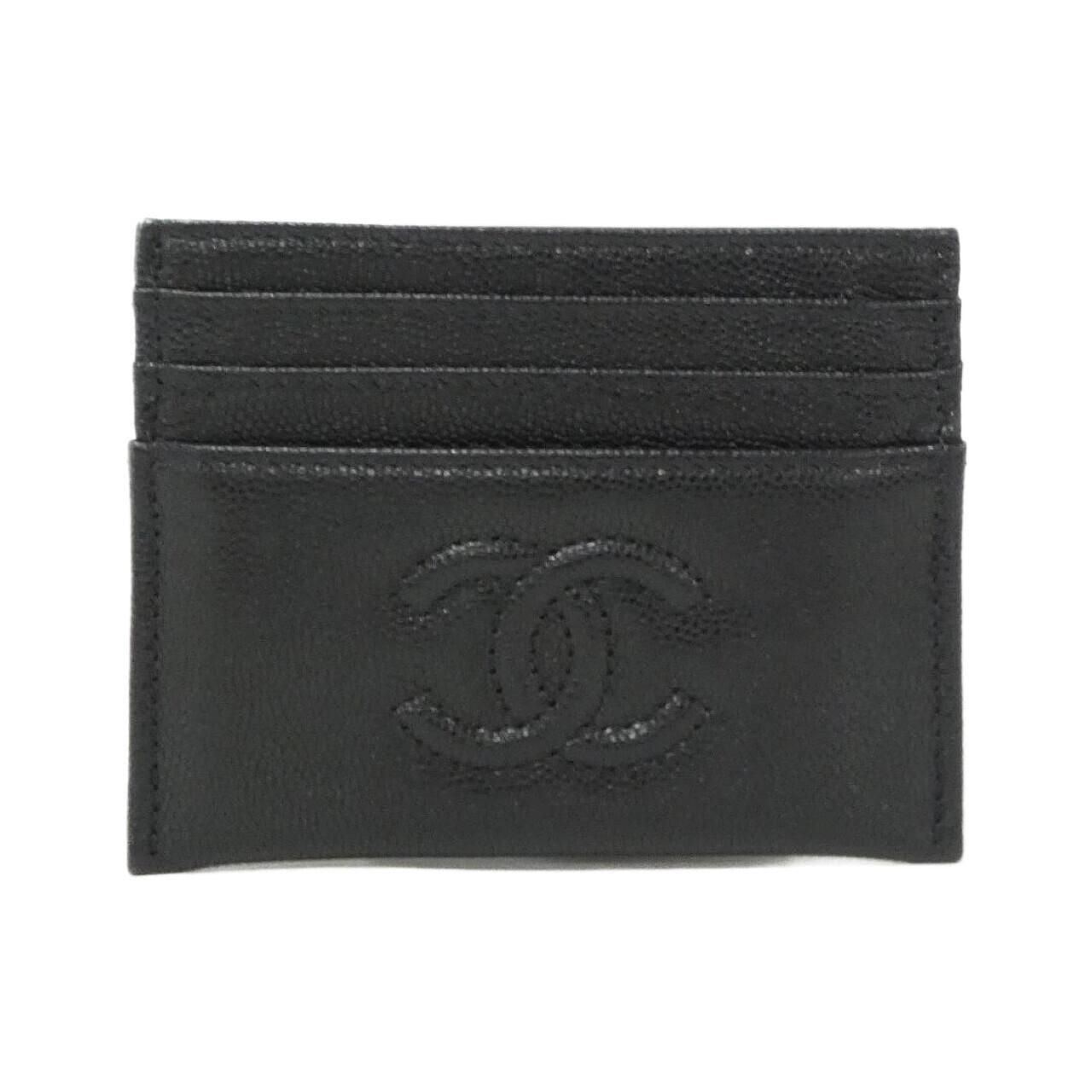 Chanel Card Case Card Holders Black