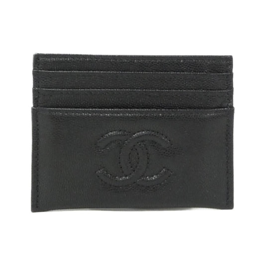 Chanel Card Case Card Holders Black