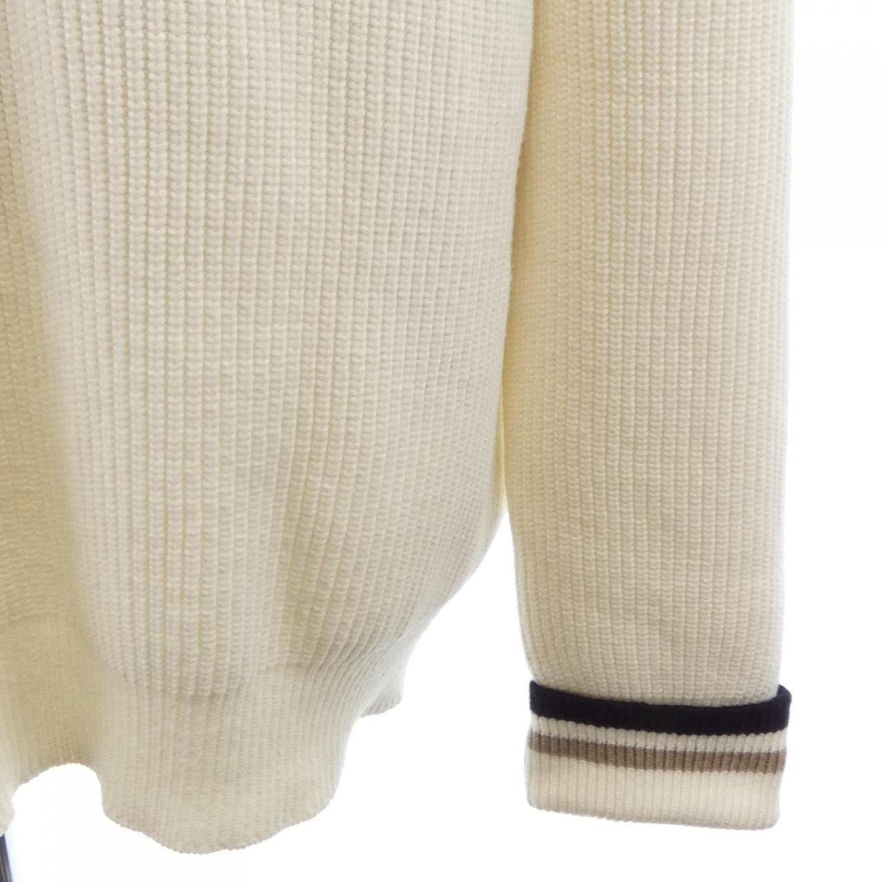 Louis Vuitton Oversize V-neck Signature Pullover Knit Sweater — view 6