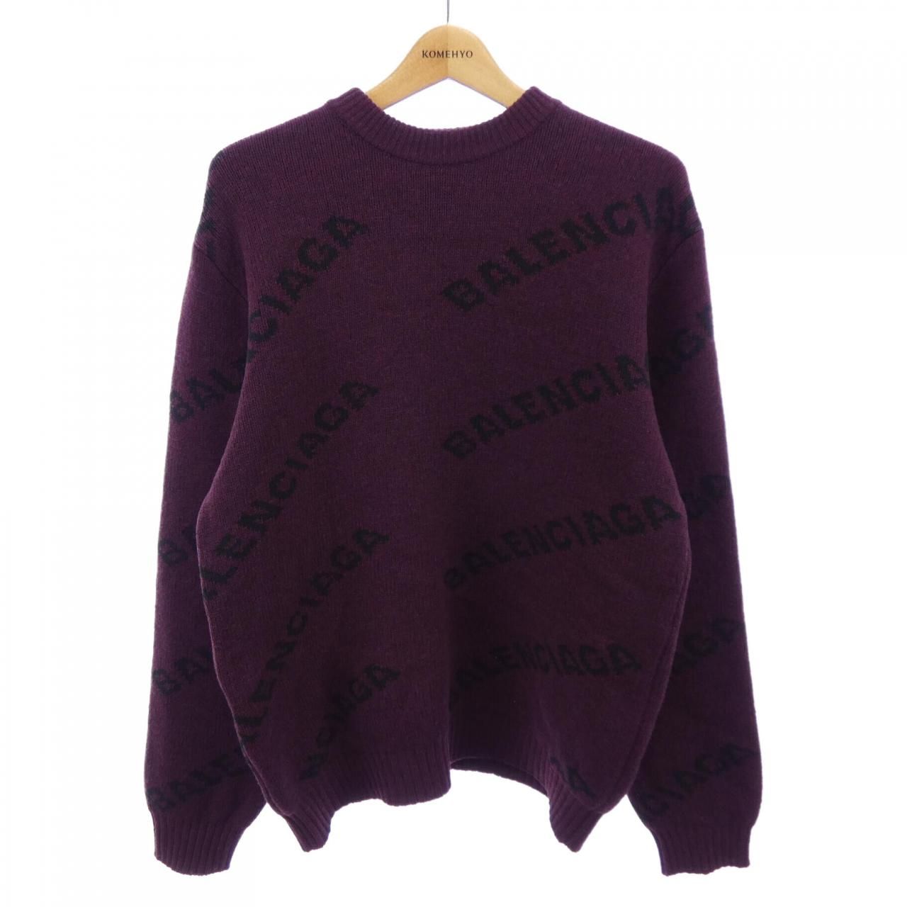 Balenciaga Knit Sweater Purple