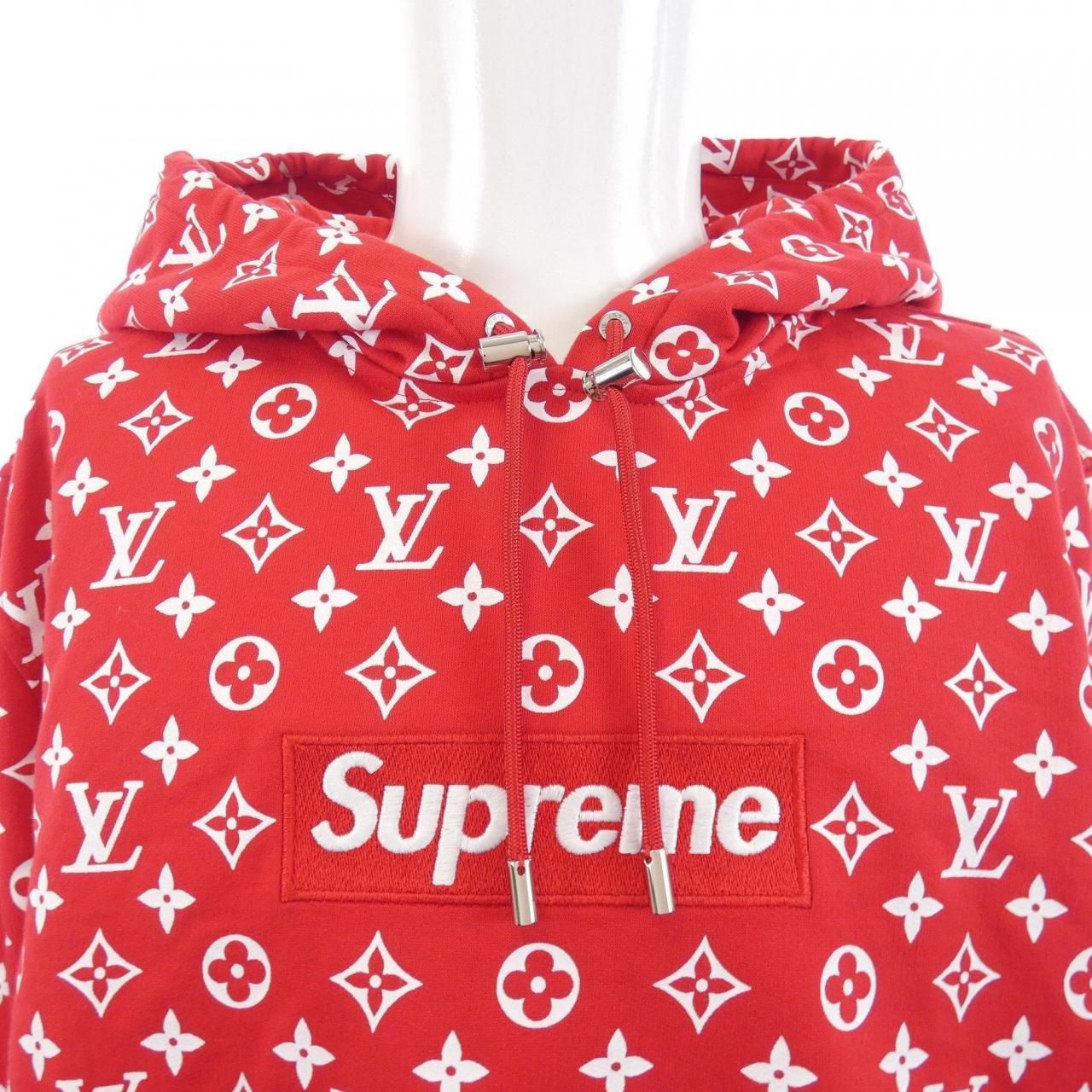 Louis Vuitton Monogram Bock Logo Pullover Supreme Hoodie — view 5