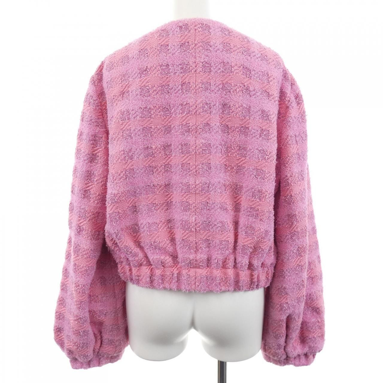 Chanel Collarless Jacket Pink — view 2