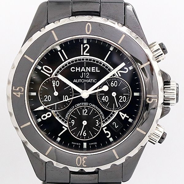 Chanel Chronograph Automatic Winding Black Dial Watch