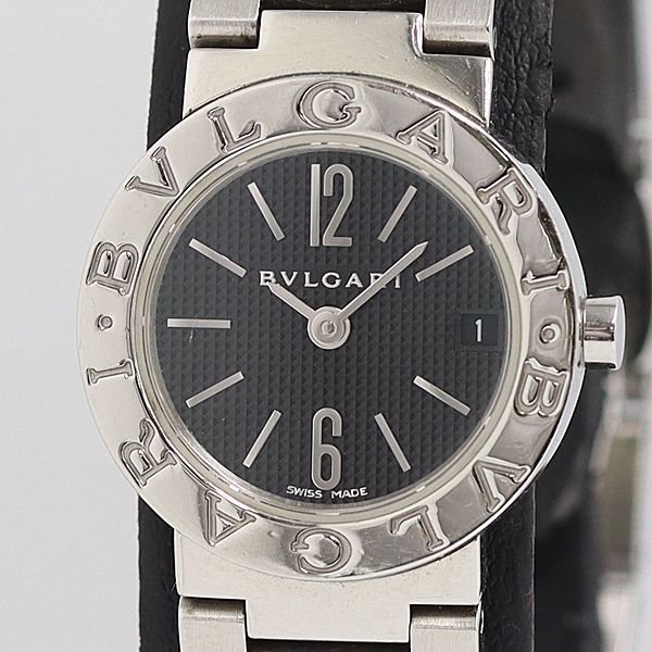 Bvlgari Quartz Black Dial Date Watch