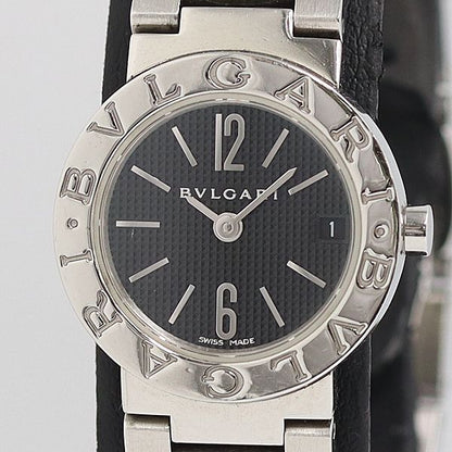Bvlgari Quartz Black Dial Date Watch