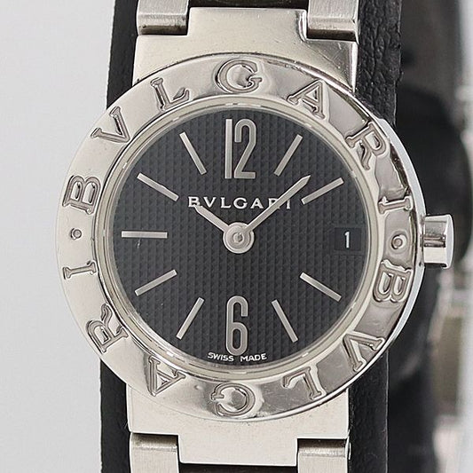 Bvlgari Quartz Black Dial Date Watch