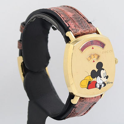 Gucci Disney Collaboration 157.4 Quartz Gold Dial Watch — view 2