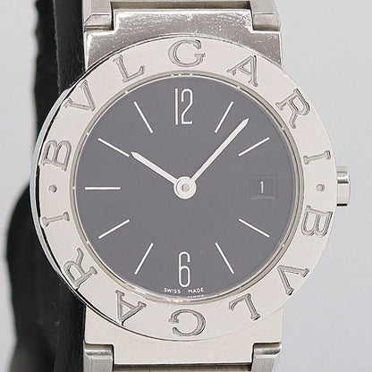 Bvlgari Quartz Black Dial Date Watch