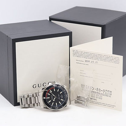 Gucci And Dive 136.2 Quartz Black Dial Watch — view 5