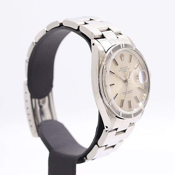 Rolex Oyster Perpetual Date Automatic Winding Silver Dial Watch — view 2