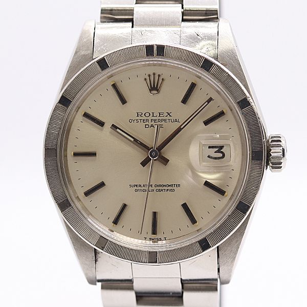 Rolex Oyster Perpetual Date Automatic Winding Silver Dial Watch