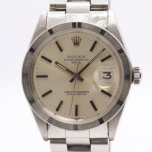 Rolex Oyster Perpetual Date Automatic Winding Silver Dial Watch