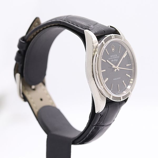 Rolex Air King Automatic Winding Black Dial Watch — view 2