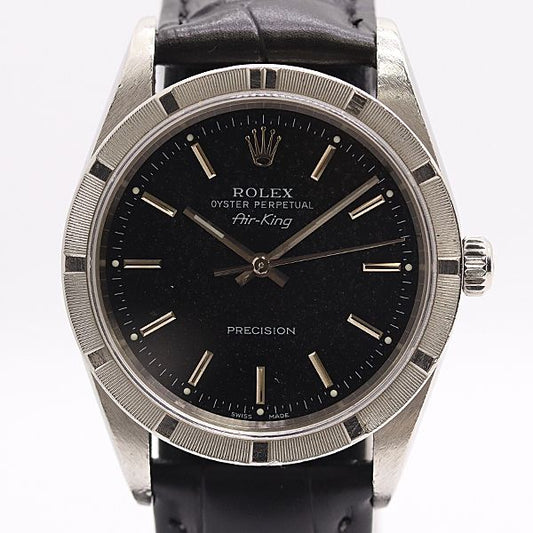 Rolex Air King Automatic Winding Black Dial Watch