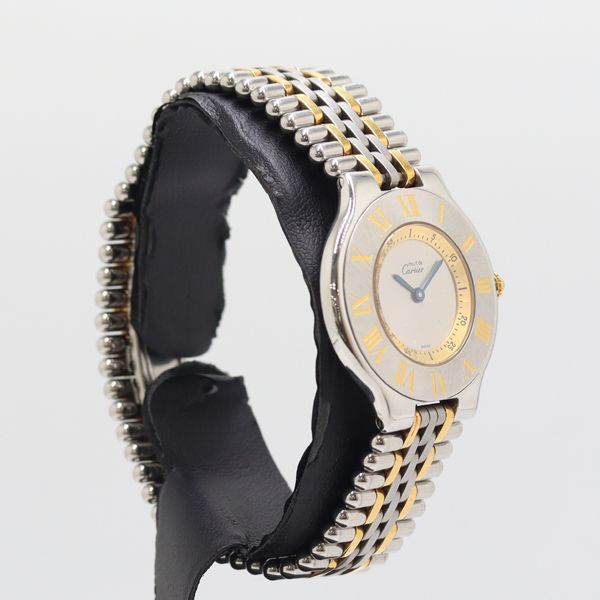 Cartier Must 21 Quartz Gray Gold Dial Watch — view 2