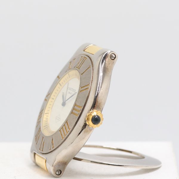 Cartier Must 21 Anniversary Limited to Travel Clock Quartz Ivory Dial — view 2