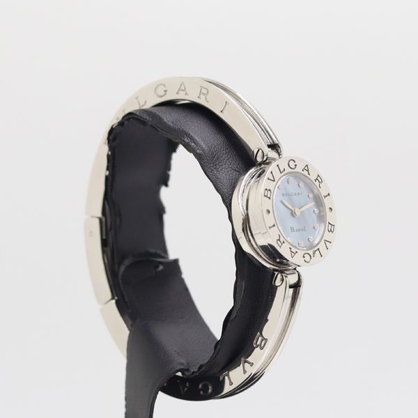 Bvlgari B-zero One Quartz Bangle Watch Blue Shell Dial — view 2
