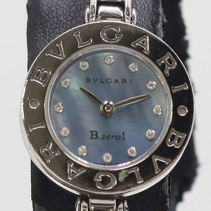 Bvlgari B-zero One Quartz Bangle Watch Blue Shell Dial