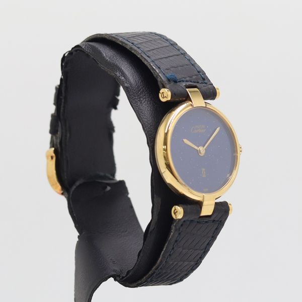 Cartier Must Vendome 18 Quartz Blue Dial Watch — view 2