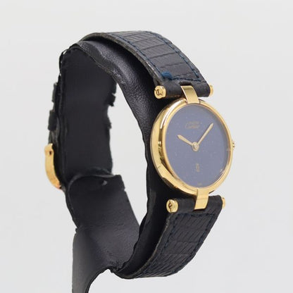Cartier Must Vendome 18 Quartz Blue Dial Watch — view 2