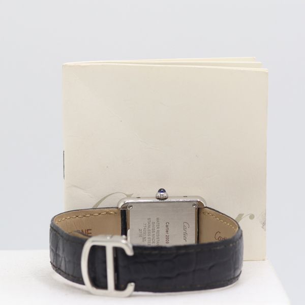 Cartier Tank Solo SM Quartz Silver Dial Watch — view 4
