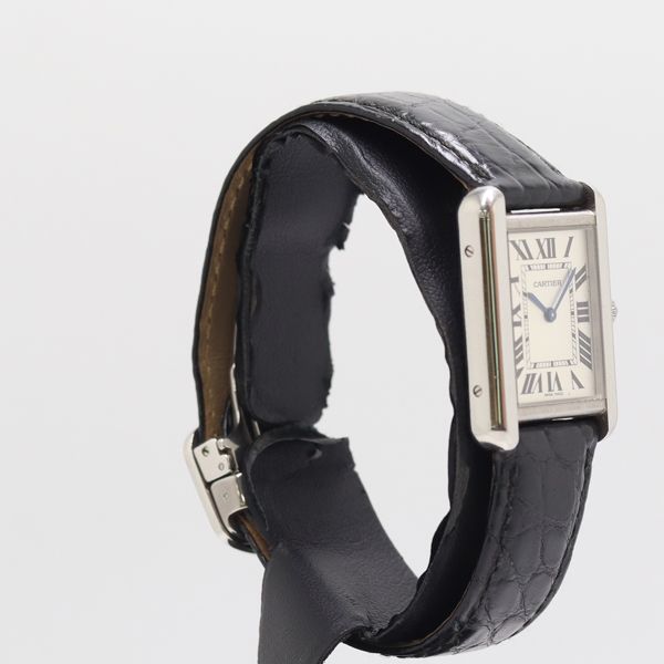 Cartier Tank Solo SM Quartz Silver Dial Watch — view 2
