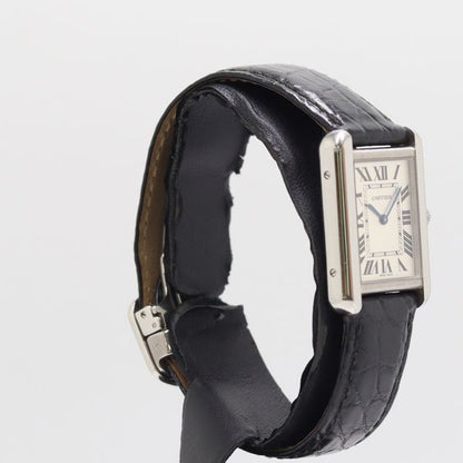 Cartier Tank Solo SM Quartz Silver Dial Watch — view 2