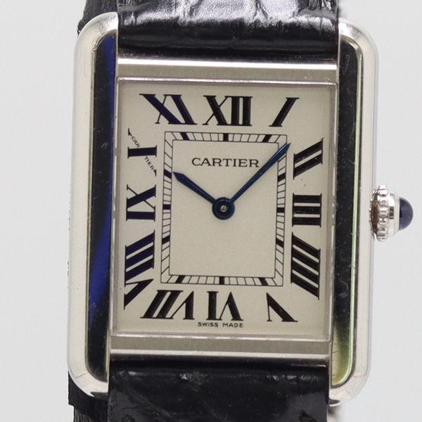 Cartier Tank Solo SM Quartz Silver Dial Watch