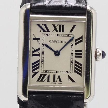 Cartier Tank Solo SM Quartz Silver Dial Watch