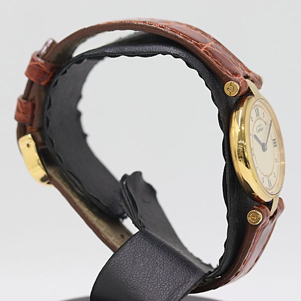 Cartier Guaranteed and in Must Vendome Quartz Ivory Dial Watch — view 2