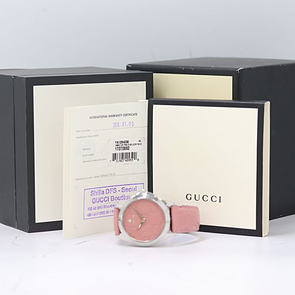 Gucci Timeless 126.4 Quartz Pink Dial Watch — view 5