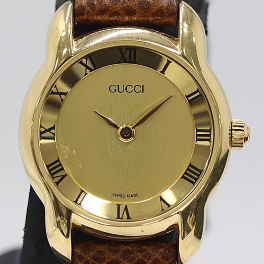 Gucci Quartz Gold Dial Watch
