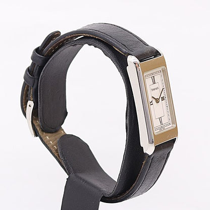 Tiffany & Co Classic Rectangular Qz White Dial Watch — view 2