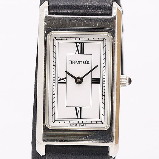 Tiffany & Co Classic Rectangular Qz White Dial Watch