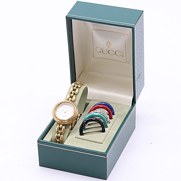 Gucci Change Bezel 11 12 Quartz White Dial Watch