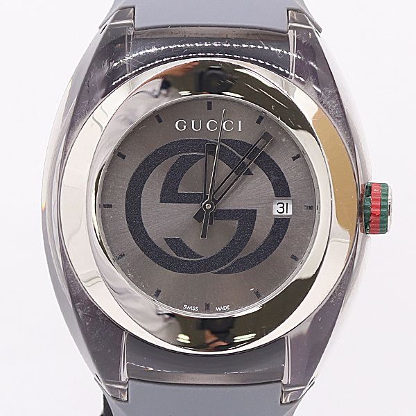 Gucci Sink 137.1 Quartz Date Gray Dial Watch