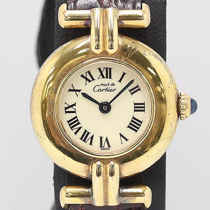 Cartier Operational Must Colise Vermeil SM Quartz Ivory Dial Watch