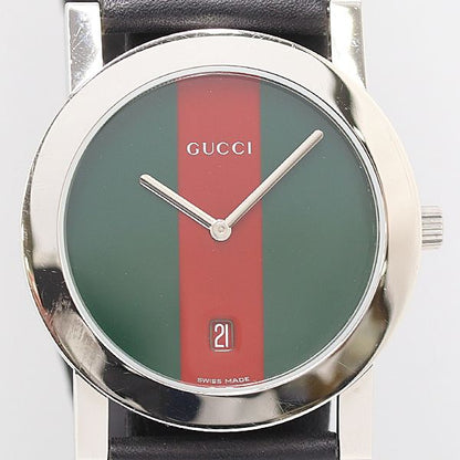 Gucci Quartz Date Red Green Dial Watch