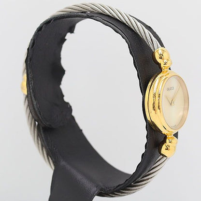 Gucci Quartz Bangle Watch White Shell Dial — view 2