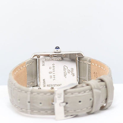 Cartier Must Tank SM Quartz Pink Dial Watch — view 4