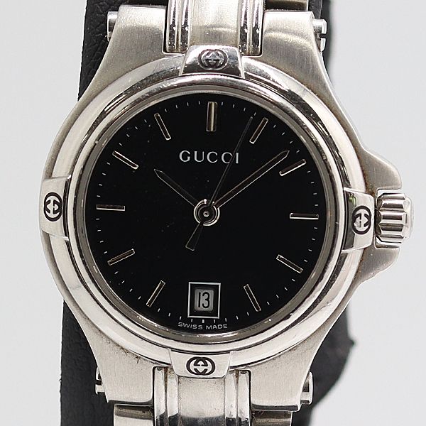 Gucci Quartz Date Black Dial Watch