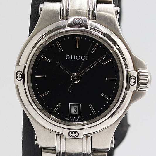 Gucci Quartz Date Black Dial Watch
