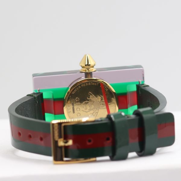 Gucci Vintage Web 143.5 Quartz Plexiglas Skeleton Dial Watch — view 4