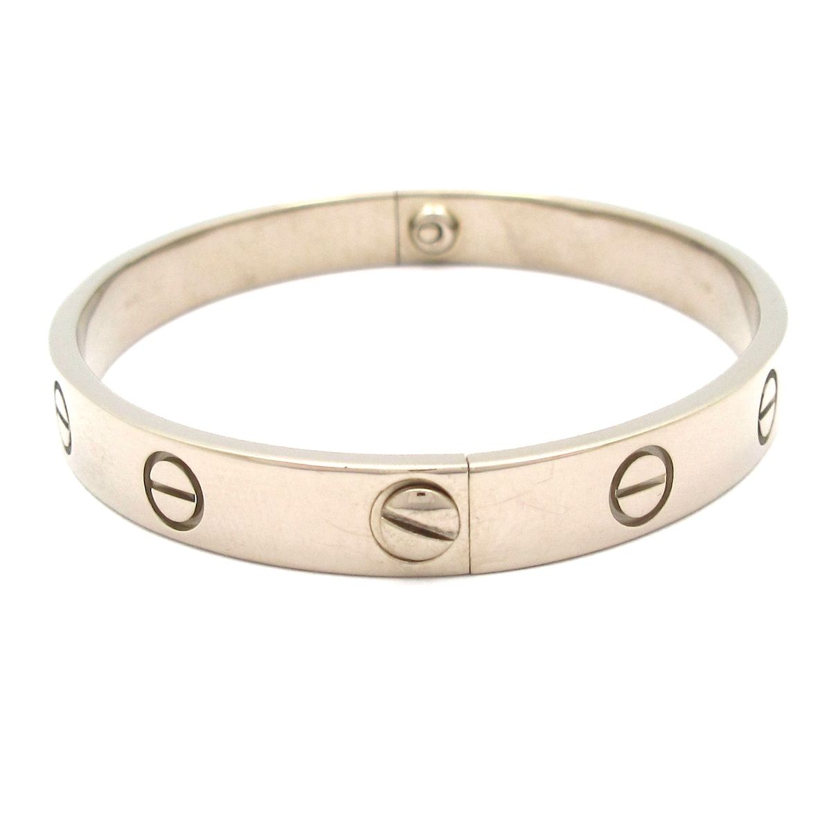 Cartier Bangle Love Bracelet 18k White Gold Vintage — view 2