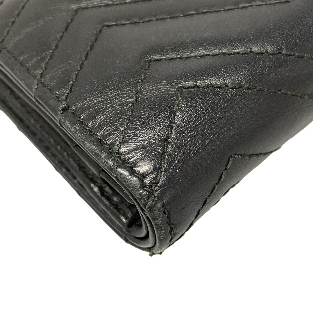 Gucci Coin Case GG Marmont Black Leather — view 7